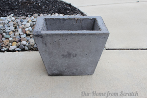 DIY concrete planter