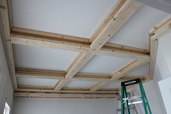 Our Home From Scratch, Can You Add A Coffered Ceiling