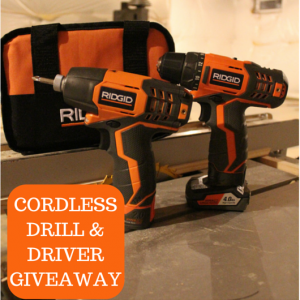 Cordless Drill & Driver Giveaway facebook
