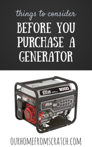 purchase a generator